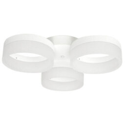 Milagro Ring 46Cm Led Designer Pendant Lamp A Stunning Centrepiece Formed From 3 Hypnotic White Hoops 36W(150W) Led Hoop - thumbnail 4