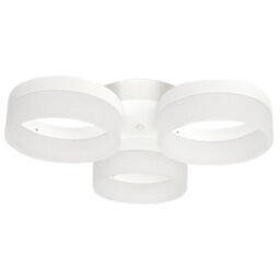 Milagro Ring 46Cm Led Designer Pendant Lamp A Stunning Centrepiece Formed From 3 Hypnotic White Hoops 36W(150W) Led Hoop - thumbnail 7