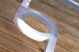 Sh&g Chirk 4 Seat Dining Table Set - 5 Piece Square Table & Chairs - White Aluminium With Cream Cushions - Indoor & Outdoor - thumbnail 9