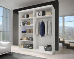 Arte Bella 03 Sliding Door Wardrobe 1830mm Oak Sonoma With Mirrored Door - Contemporary Storage For Elegant Homes - thumbnail 2