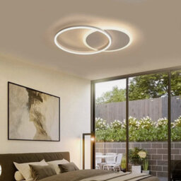 Dimmable Led Ceiling Light 28W Round Modern Chandelier Remote Livingroom Bedroom - thumbnail 5