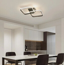 Dimmable Led Ceiling Light 28W Round Modern Chandelier Remote Livingroom Bedroom - thumbnail 4
