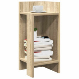 Berkfield Side Tables 2 Pcs With Shelf Sonoma Oak 25.5X27X60 Cm - thumbnail 1