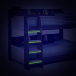Domino Anthracite Wooden And Metal Kids Storage Bunk Bed Frame - 3Ft Single - thumbnail 4