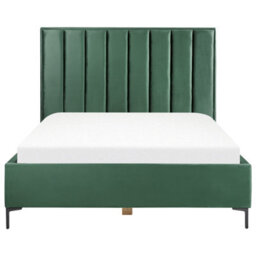 Beliani Ottoman Bed Velvet Sezanne 160 X 200 Cm (Eu King Size) Dark Green - thumbnail 6