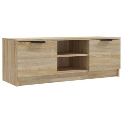 Vidaxl Tv Cabinet Sonoma Oak 102X35X36.5 Cm Engineered Wood - image 1