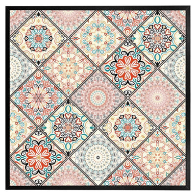 "Andrew Lee Luxury Oriental Tile (Picutre Frame) / 20X20"" / Brown" - image 1