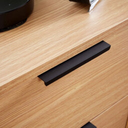 Home Source Phoenix 3 Drawer Bedside Table Nightstand Storage Unit Oak-Effect Bedroom Furniture - thumbnail 5