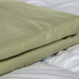 Just So Home Microfibre Bed Sheet Set Soft Touch Bedding (Green, Single) - thumbnail 1