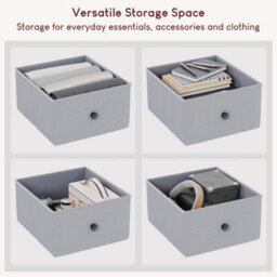 Lassic Vida Designs Chorley 7 Drawer Fabric Ukfr Chest Of Drawers, Beige & Grey Wood - thumbnail 7