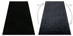 RugsX Carpet Buenos 6649 Shaggy Plain, Single Color Black  200X290 Cm - thumbnail 2