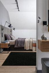 RugsX Carpet Buenos 6649 Shaggy Plain, Single Color Black  200X290 Cm - thumbnail 5