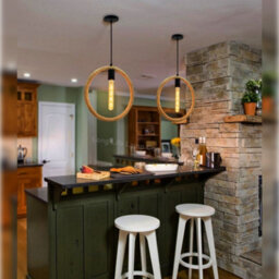 Long Life Lamps Company Vintage Industrial Ceiling Hemp Rope Round Pendant Light H3047 - thumbnail 7