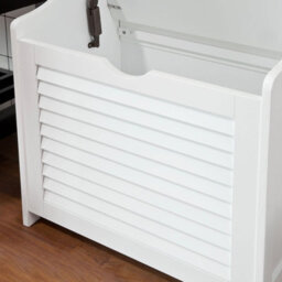 Sobuy Fsr40-W Bathroom Storage Cabinet Chest Laundry Bin Laundry Basket Toy Box,white,w50Xd34.5Xh53 - thumbnail 8