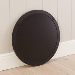 The Furniture Market Chic Small Round Black Framed Metal Wall Mirror Diameter 60Cm - thumbnail 8