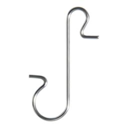 Silver Effect S-Shaped Christmas Decoration Hook, Pack Of 40 - thumbnail 2