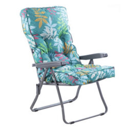 Alfresia Recliner Chair, Charcoal Frame, Classic Cushion - thumbnail 1