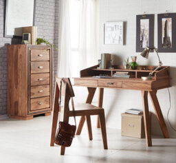 Buttercup Farm Jodhpur Sheesham Study Desk - Wood - L60 X W117 X H78 Cm - thumbnail 4