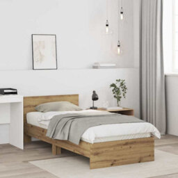 Berkfield Bed Frame Without Mattress And Headboard Artisan Oak 90X200 Cm - thumbnail 5