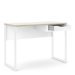 Wyld Haus Billabong White And Natural Oak 1 Drawer Desk - thumbnail 5