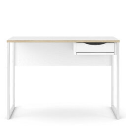 Wyld Haus Billabong White And Natural Oak 1 Drawer Desk - thumbnail 3