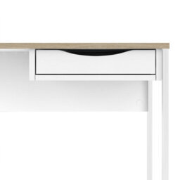 Wyld Haus Billabong White And Natural Oak 1 Drawer Desk - thumbnail 6