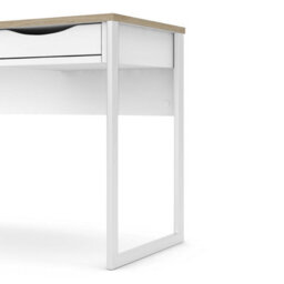 Wyld Haus Billabong White And Natural Oak 1 Drawer Desk - thumbnail 7