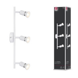 Paulmann 66765 Carolina Spotlight 3-Lamp Max. 3X10 Watts Ceiling Luminaire White Matt Spot Metal Gu10 - thumbnail 1