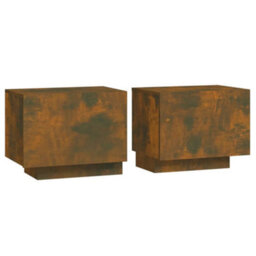 Berkfield Bedside Cabinet Smoked Oak 100X35X40 Cm Engineered Wood - thumbnail 2