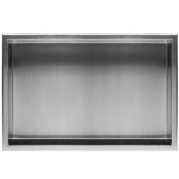 Recessed Bathroom Shelf Rea 3 30X60X10 Brush Steel - thumbnail 3