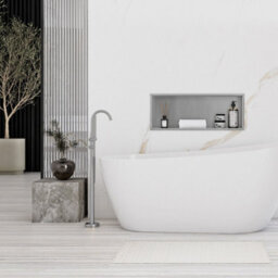 Recessed Bathroom Shelf Rea 3 30X60X10 Brush Steel - thumbnail 5