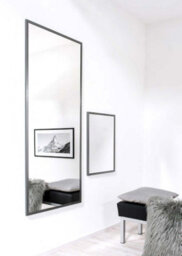Nielsen Armfield Metal Rectangle Wall Mirror Large, Matt Grey, 70 X 170Cm - thumbnail 3