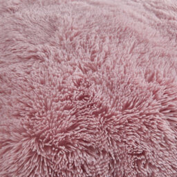 Catherine Lansfield Bedding Cuddly Deep Pile Duvet Cover Set With Pillowcases Blush Pink - thumbnail 4