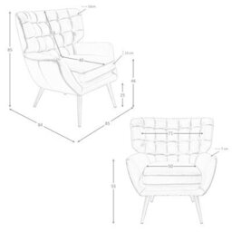 Angel Cerda Elegant Chester Armchair In Dark Brown Leather - thumbnail 7