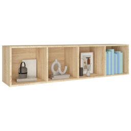 Berkfield Book Cabinet/tv Cabinet Sonoma Oak 36X30X143 Cm Engineered Wood - thumbnail 7
