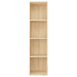 Berkfield Book Cabinet/tv Cabinet Sonoma Oak 36X30X143 Cm Engineered Wood - thumbnail 4