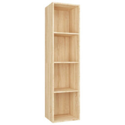 Berkfield Book Cabinet/tv Cabinet Sonoma Oak 36X30X143 Cm Engineered Wood - thumbnail 2