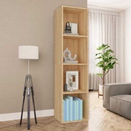 Berkfield Book Cabinet/tv Cabinet Sonoma Oak 36X30X143 Cm Engineered Wood - thumbnail 1