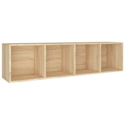 Berkfield Book Cabinet/tv Cabinet Sonoma Oak 36X30X143 Cm Engineered Wood - thumbnail 8