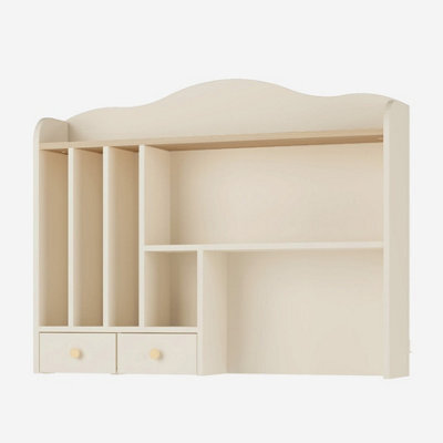 Arte Mia Sand Beige And Oak Vincenza Desk Hutch 1070 X 200 X 850mm - image 1