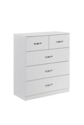 Swish Furniture Paddington White 3+2 Chest Of Drawers Dresser Bedroom Furniture Storage - thumbnail 2
