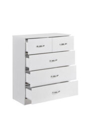 Swish Furniture Paddington White 3+2 Chest Of Drawers Dresser Bedroom Furniture Storage - thumbnail 5