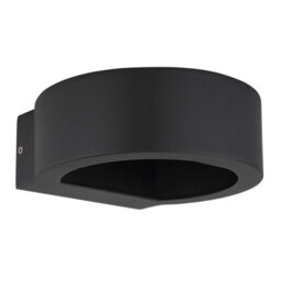 Luminosa Lighting Luminosa Slice I Outdoor Up Down Wall Lamp Matt Black Ip54 Clear Glass Shade Led 3000K - thumbnail 2
