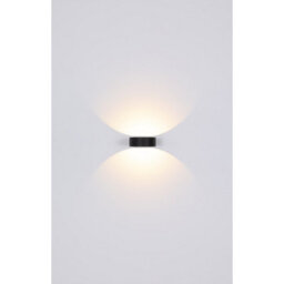 Luminosa Lighting Luminosa Slice I Outdoor Up Down Wall Lamp Matt Black Ip54 Clear Glass Shade Led 3000K - thumbnail 5