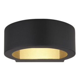 Luminosa Lighting Luminosa Slice I Outdoor Up Down Wall Lamp Matt Black Ip54 Clear Glass Shade Led 3000K - thumbnail 3