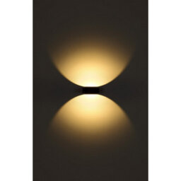 Luminosa Lighting Luminosa Slice I Outdoor Up Down Wall Lamp Matt Black Ip54 Clear Glass Shade Led 3000K - thumbnail 4
