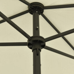 Berkfield Beach Umbrella Sand Yellow 180X120 Cm - thumbnail 7
