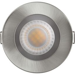 Luceco Ftype Mk2 Brushed Steel Effect Fixed Led Fire-Rated Warm White Downlight 6W Ip65, Pack Of 6 - thumbnail 3