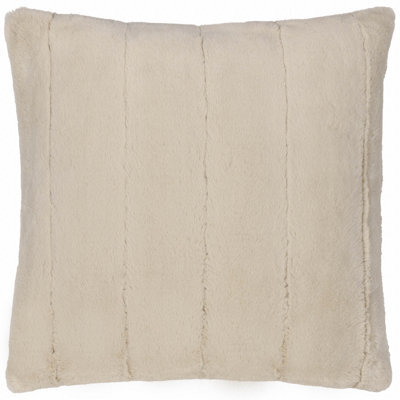 furn. Furn Empress Faux Fur Feather Filled Cushion, Oatmeal, 55 X 55Cm - image 1