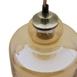 Long Life Lamps Company Modern Vintage Gold Glass Pendant Light Lamp M0225 - thumbnail 4